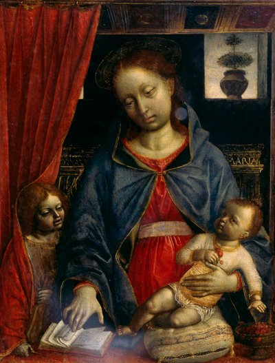 Madonna and Child with an Angel by Vincenzo Foppa